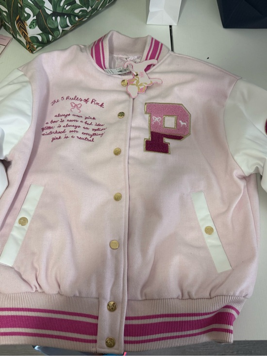 Jackets & Blazers - Pink Varsity Bomber Jacket Victoria’s Secret & Love Shack fancy